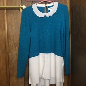 Blue and white Blouse